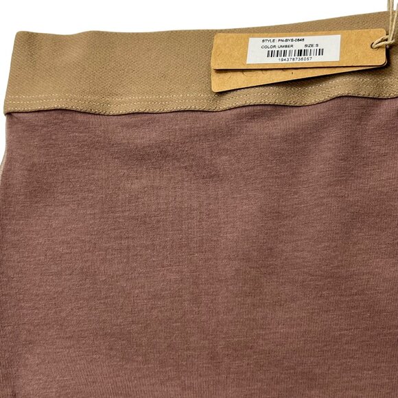 SKIMS Cotton Jersey Boy Short Umber Womens Small - Picture 6 of 11